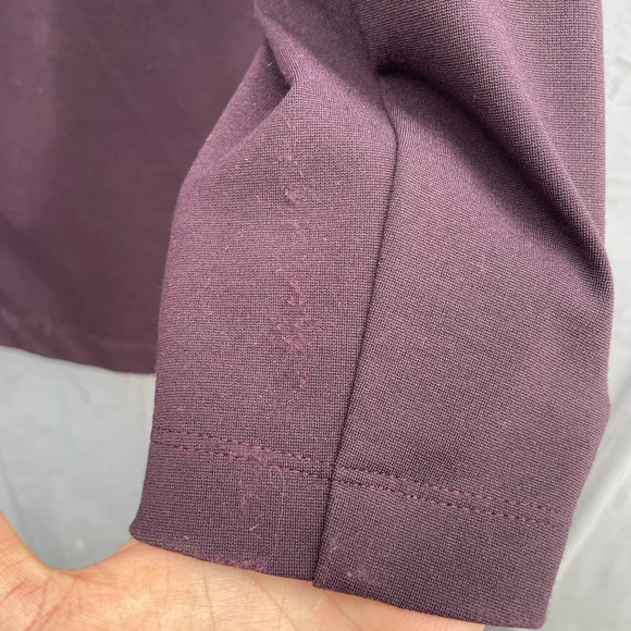 Kit and Ace Collarless Stretch Jacket, Burgundy, Small - Picture 10 of 14